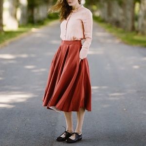 Son de Flor Classic Skirt in Saffron